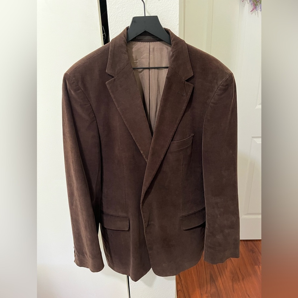 Hugo Boss Espresso Brown Corduroy Sport Coat - Picture 2 of 6